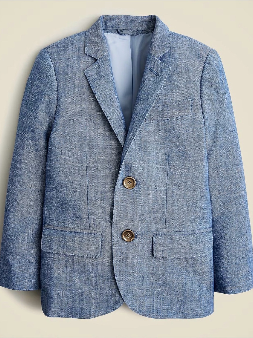 J. Crew Boys' Ludlow Jacket and Suit Pant in chambray